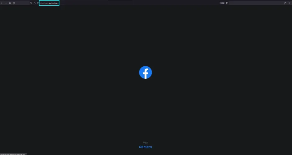 How to make a Facebook post public step 1 - Log In