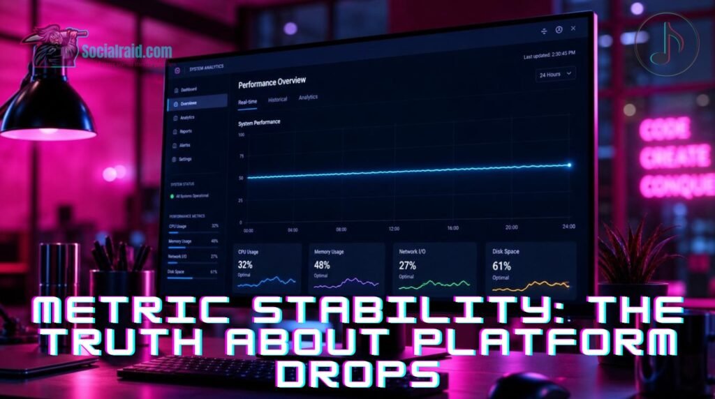 A secure digital shield protecting a social media growth chart from data drops.