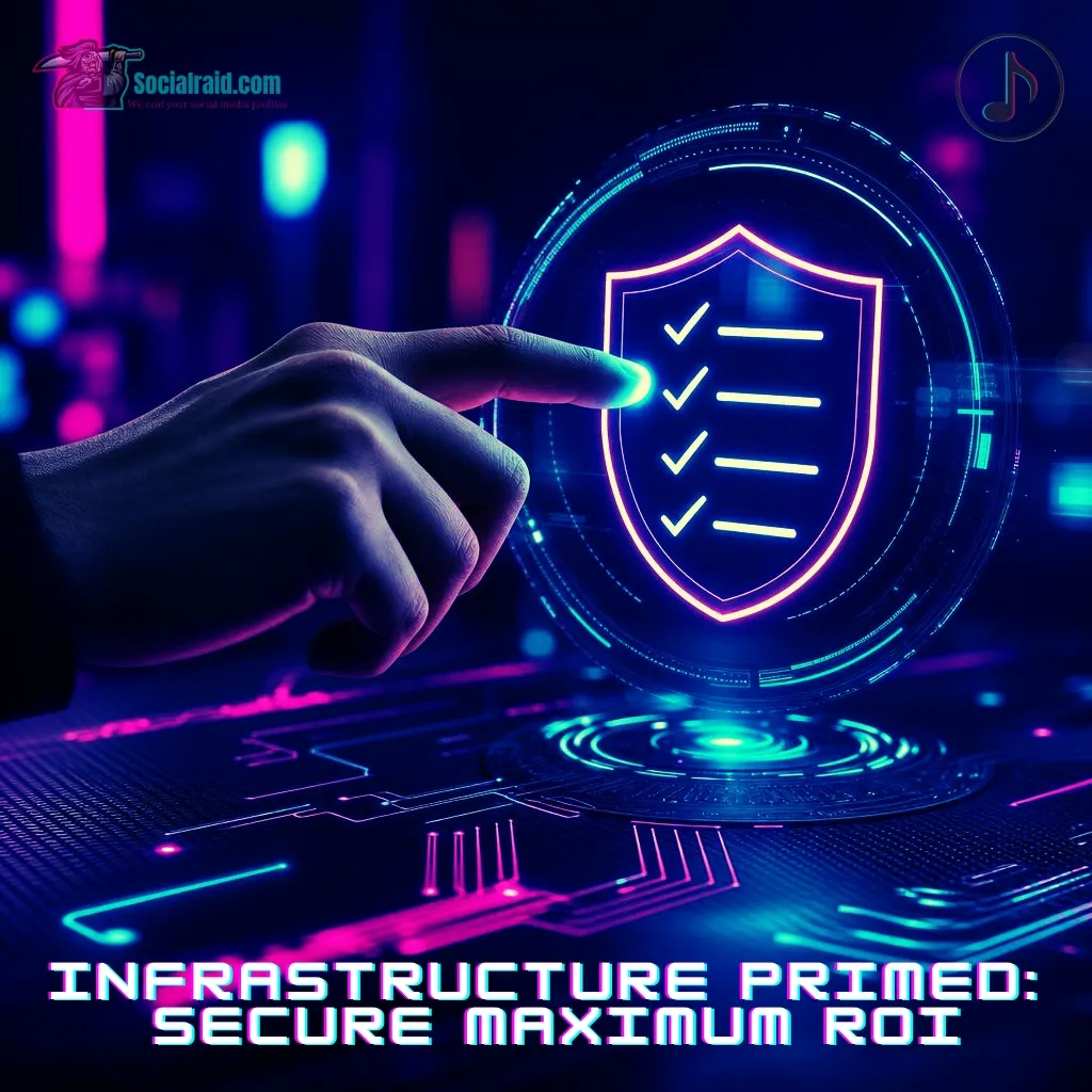 A close-up view of a professional's hand interacting with a glowing holographic checklist icon over a dark corporate interface.