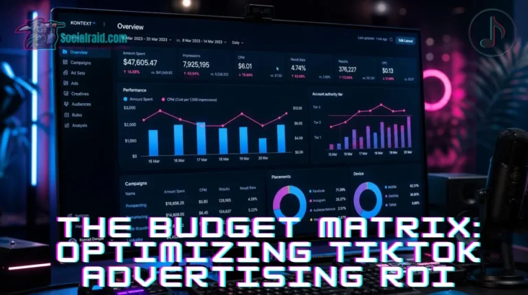 A close-up of a premium smartphone displaying real-time auction bidding values and campaign minimum budget requirements.