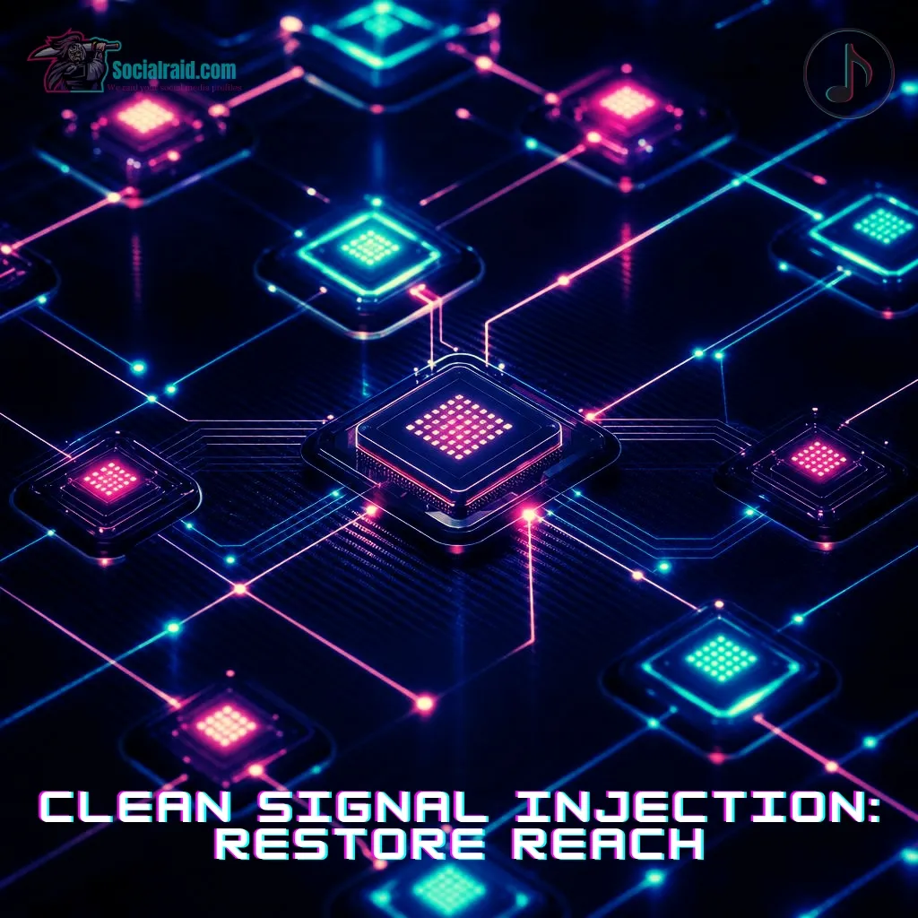 An abstract tech illustration of digital nodes connecting smoothly over a dark, layered circuit background.