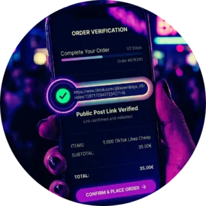 A mobile screen showing public TikTok video link entry without password prompts.