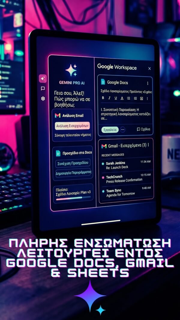Υπηρεσία Setup & Ενεργοποίησης Gemini Pro AI