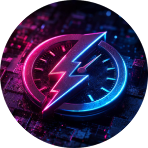 A 3D clock with a hurricane on the top.
